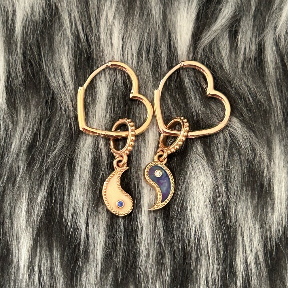 PANDORA RoseGold Yin&Yang Earrings
